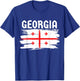 Georgia Country Flag, Georgian T-Shirt - T-Shirt | Royal