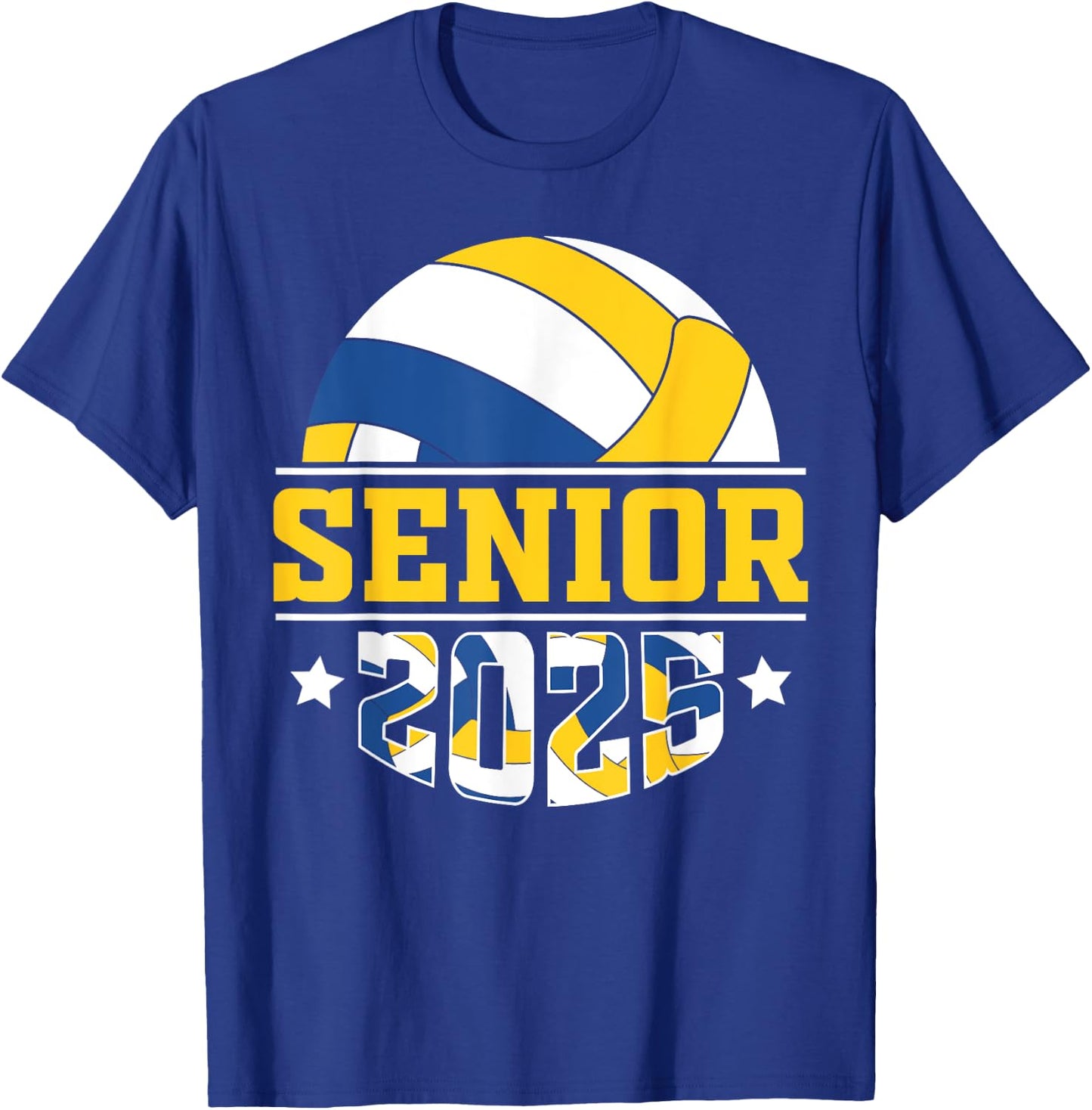 Volleyball senior 2025 senior year class of 25 graduation T-Shirt - T-Shirt | Royal