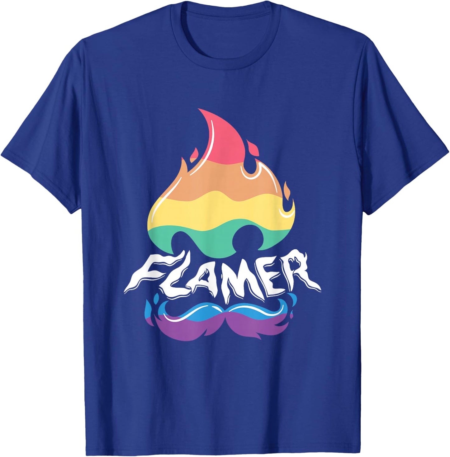 Flamer for Funny Gay T-Shirt - T-Shirt | Royal
