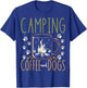 Camping Coffee And Dogs T-Shirt - T-Shirt | Royal