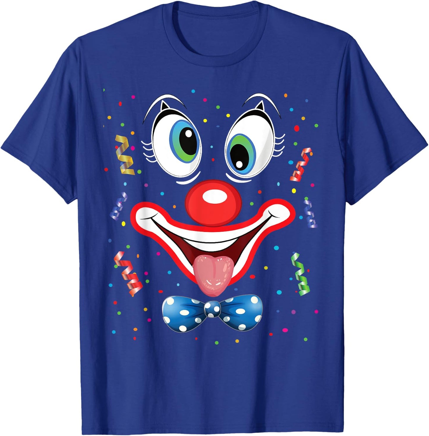 Carnival Clown Face Circus Costume Kids Men Women Carnivals T-Shirt - T-Shirt | Royal