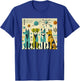 Mid Century Modern Dogs 50s 60s Retro Style Art T-Shirt - T-Shirt | Royal