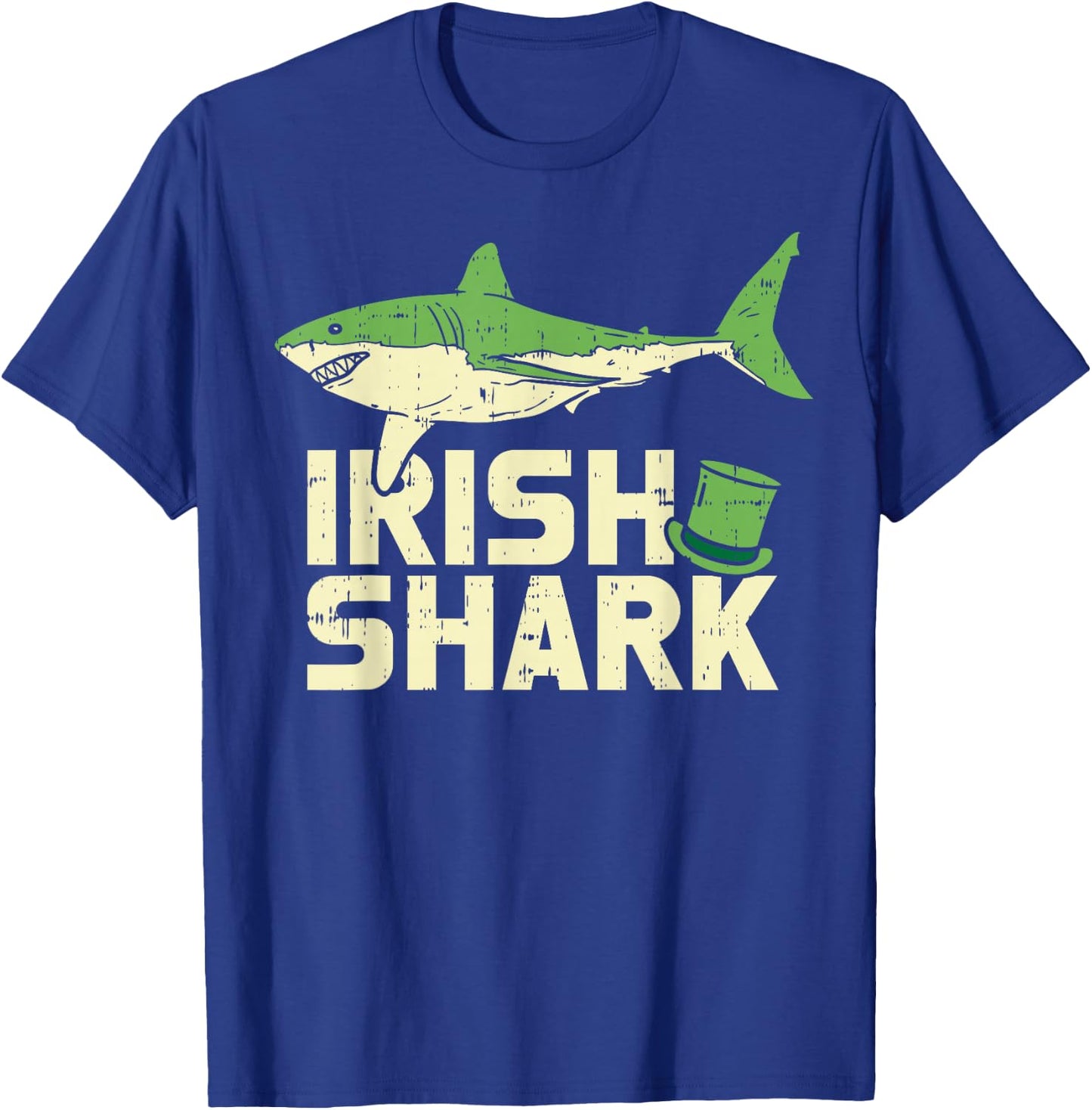 Green Irish Shark Funny St Patricks Day Animal Boys Gift T-Shirt - T-Shirt | Royal