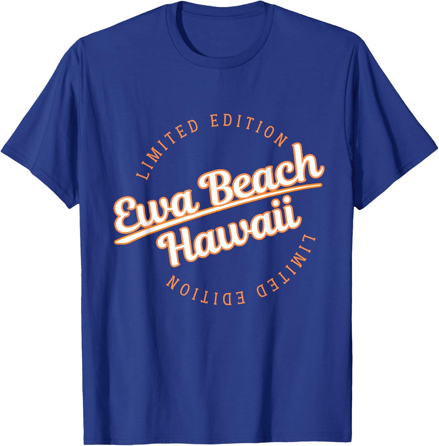 Retro Athletic Ewa Beach HI Apparel T-Shirt - T-Shirt | Royal