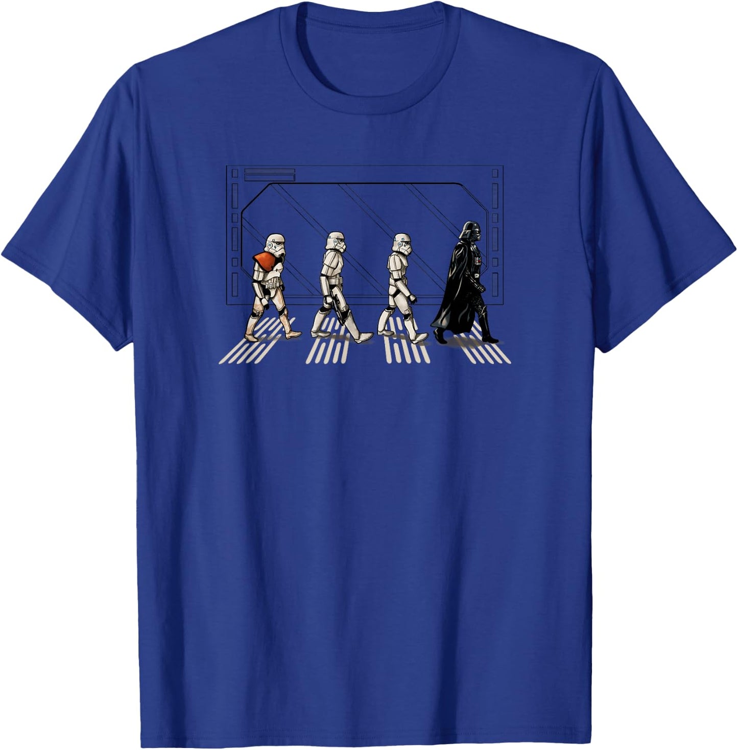 Star Wars Classic Darth Vader & Stormtroopers Abbey Road V3 T-Shirt - T-Shirt | Royal