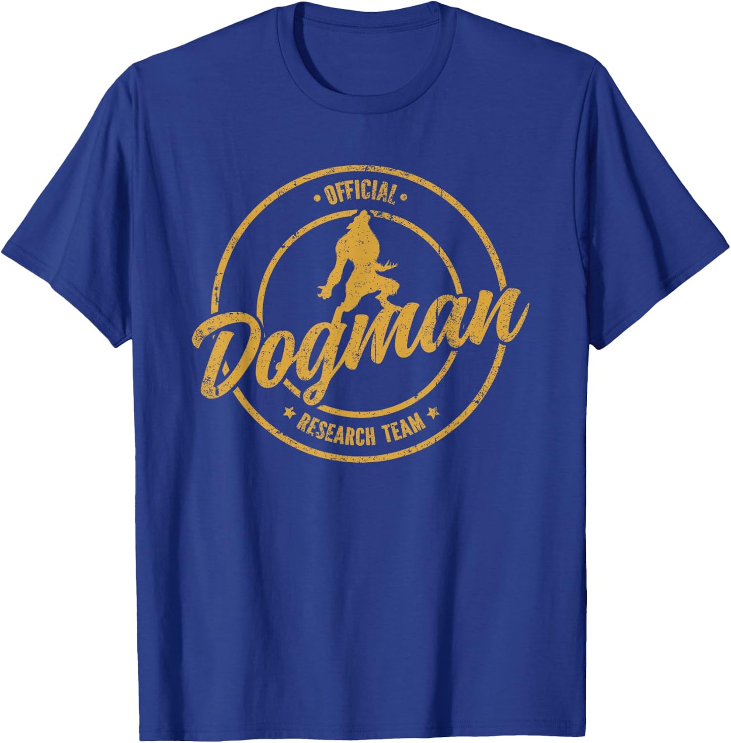 Michigan Dogman Cryptid Society Werewolf Monster T-Shirt - T-Shirt | Royal