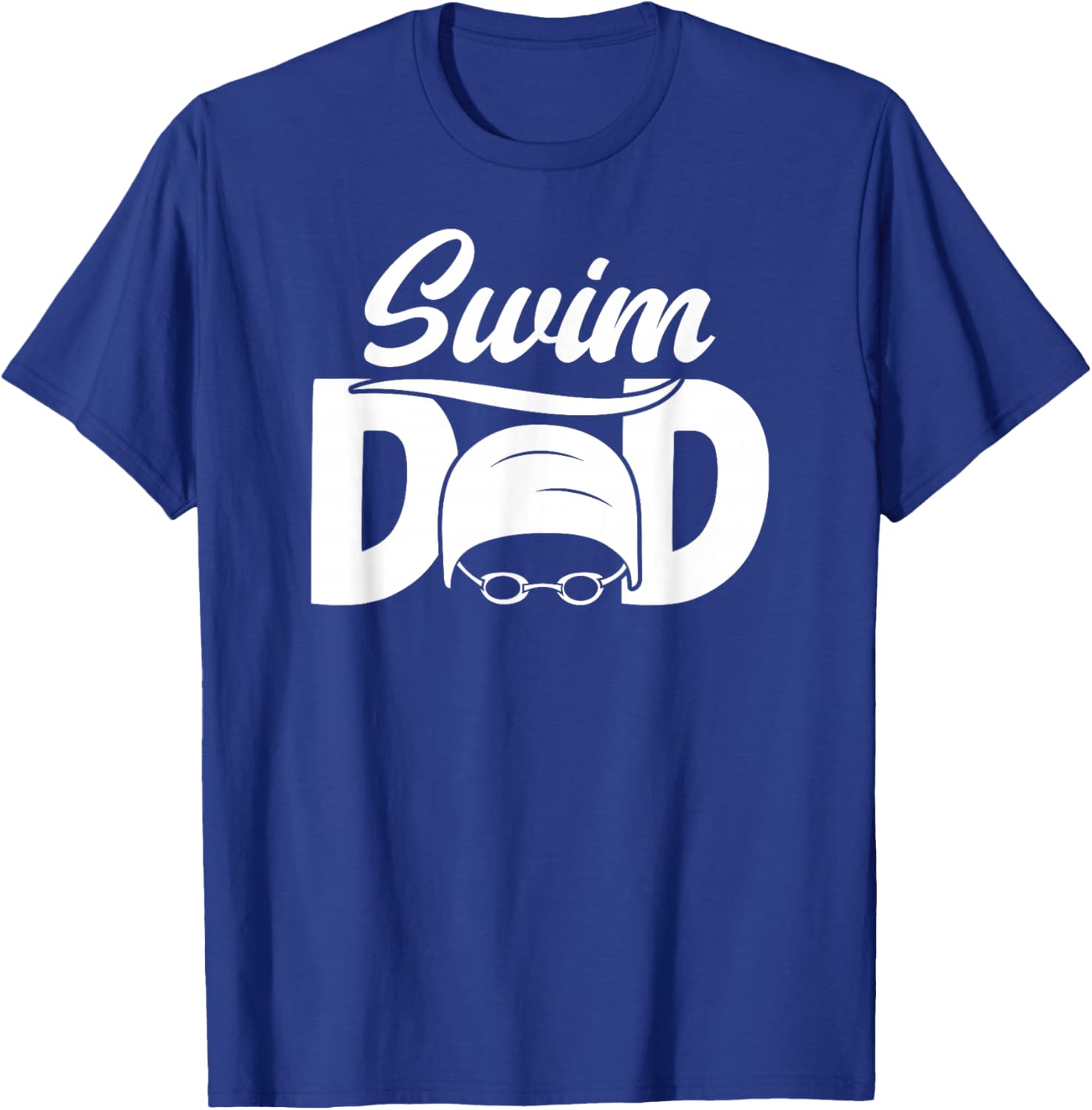 Swim Dad Proud Swimming Dad Of A Swimmer Dad Swim Father T-Shirt - T-Shirt | Royal