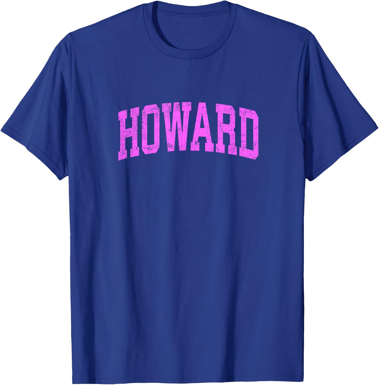 Howard Wisconsin WI Vintage Athletic Sports Pink Design T-Shirt - T-Shirt | Royal