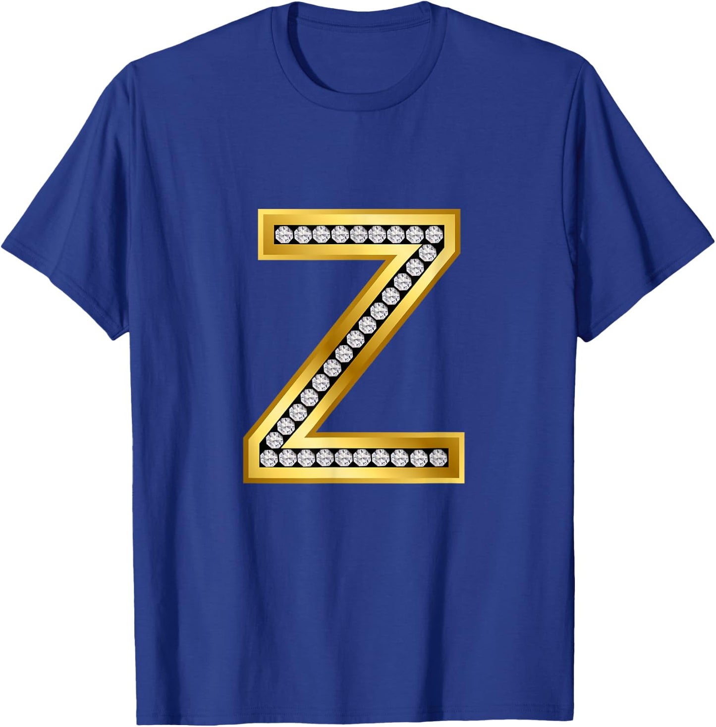 Cool Z Alphabet Cute Initial Monogram Letter Z Graphic T-Shirt - T-Shirt | Royal