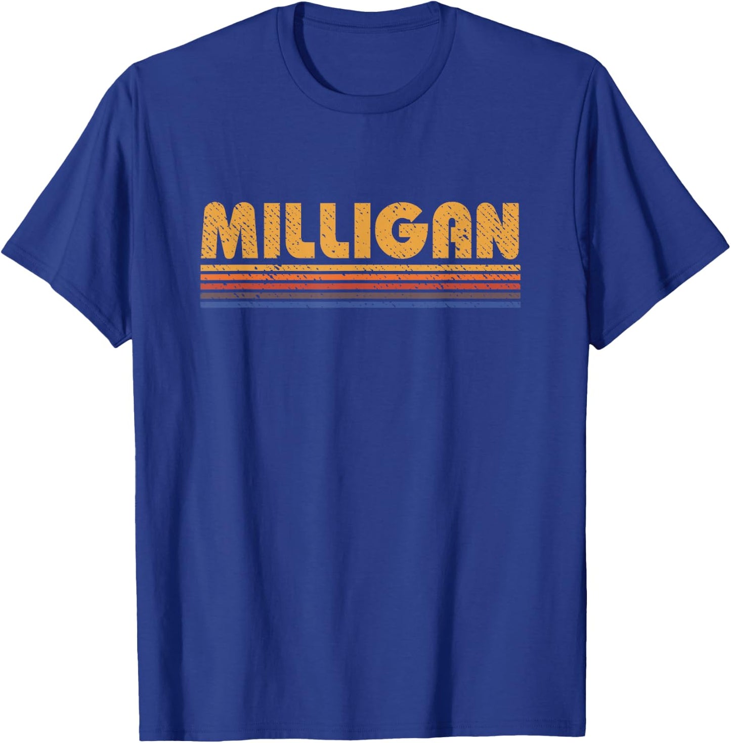 Milligan Vintage 80s Retro Style T-Shirt - T-Shirt | Royal