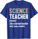 Funny Science Teacher Definition & Men T-Shirt - T-Shirt | Royal