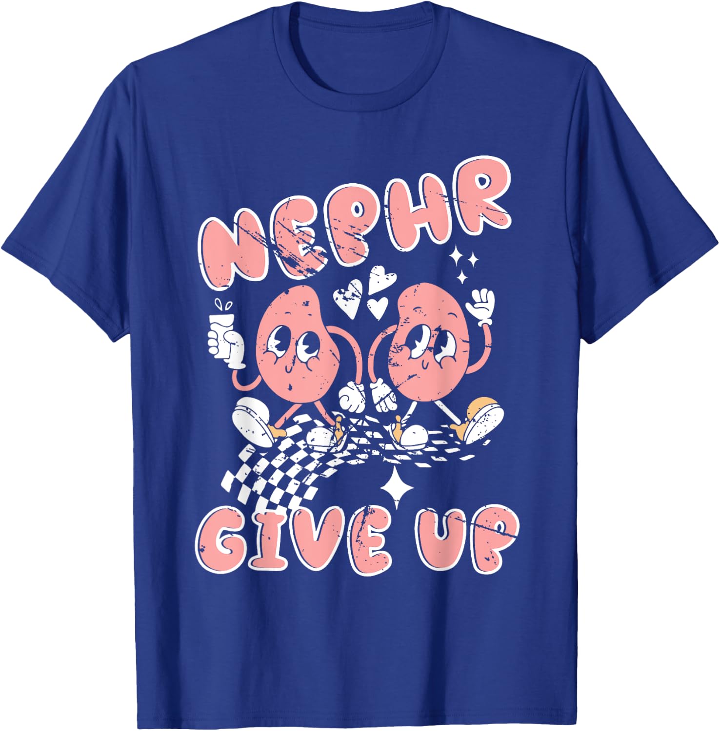 Retro Kidney Funny Dialysis T GI Nurse Nephr Give up Kid T-Shirt - T-Shirt | Royal