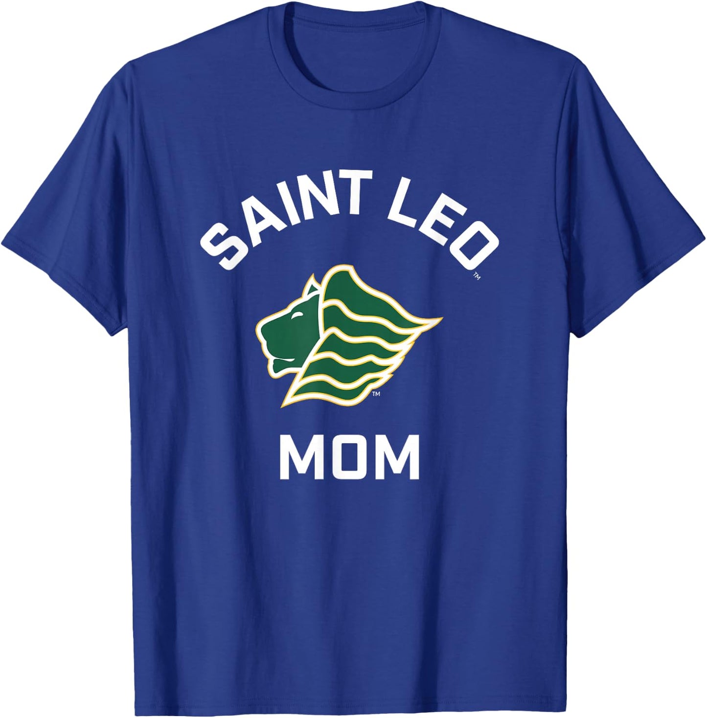 Saint Leo University Lions Arched Mom T-Shirt - T-Shirt | Royal
