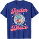 Cool Roller Skating Skate Girl 1970s Retro Roller Disco T-Shirt - T-Shirt | Royal