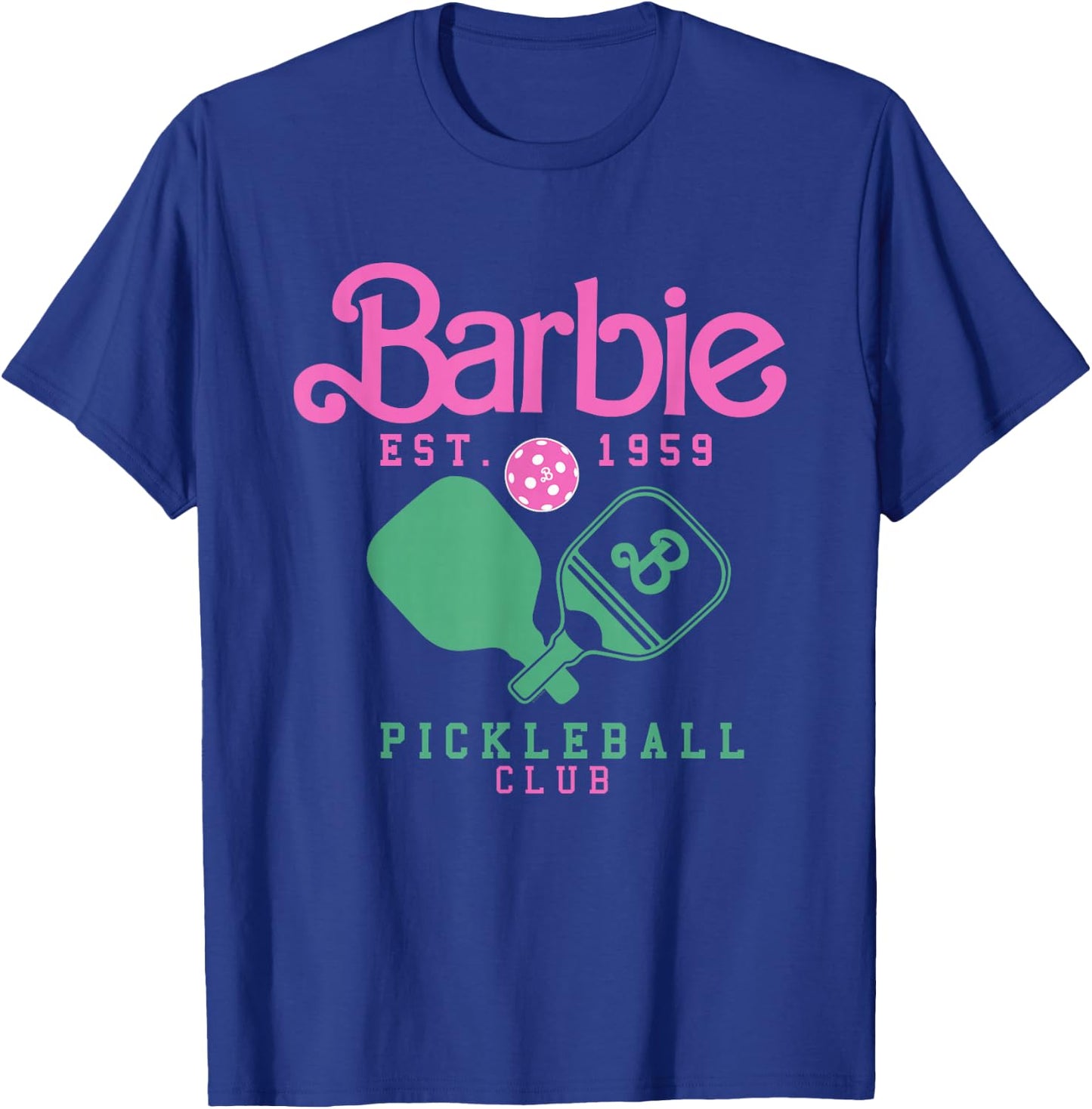 Barbie - Pickleball Club Paddles T-Shirt - T-Shirt | Royal