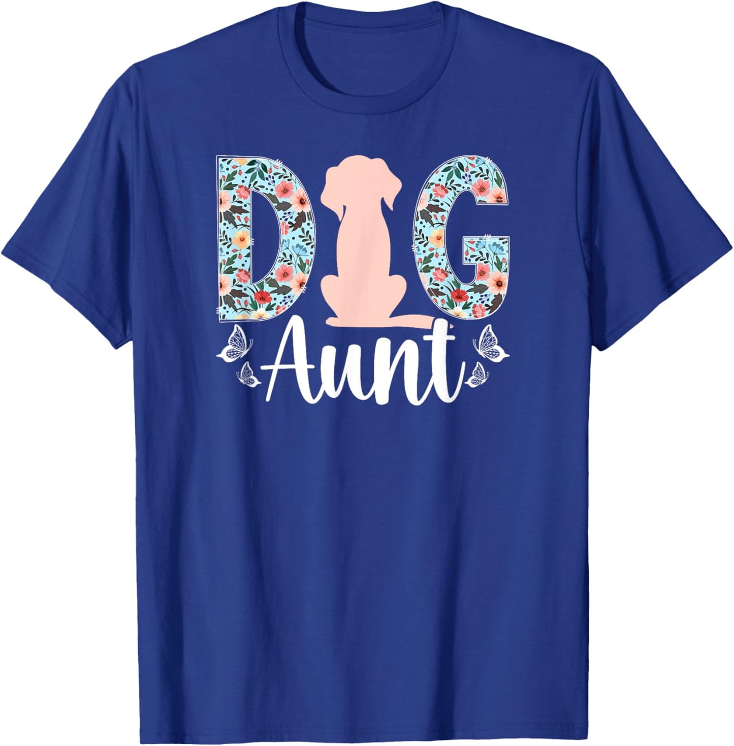 Dog Aunt Dog Auntie Dog Lover Aunt T-Shirt - T-Shirt | Royal
