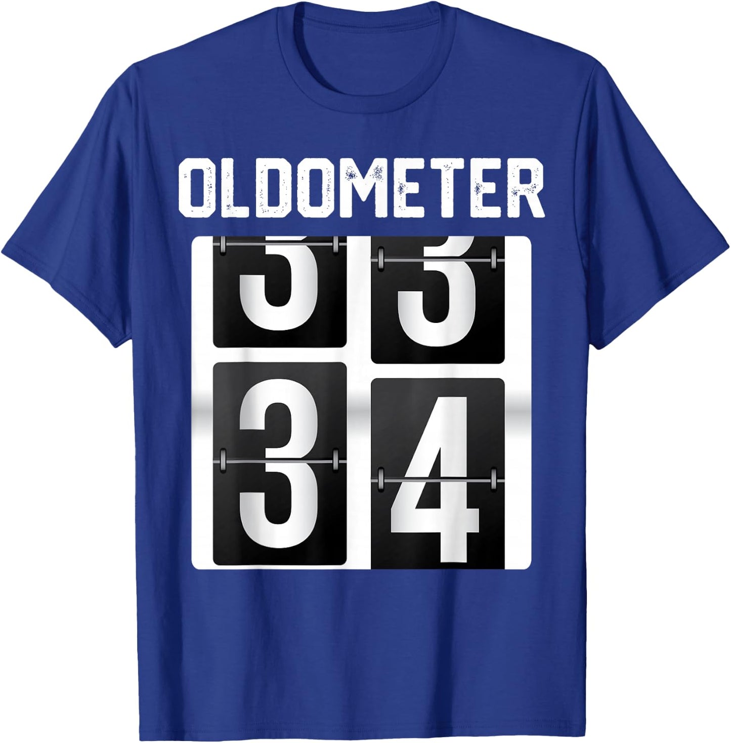Oldometer 34 years old funny 34th Birthday Party Bday T-Shirt - T-Shirt | Royal