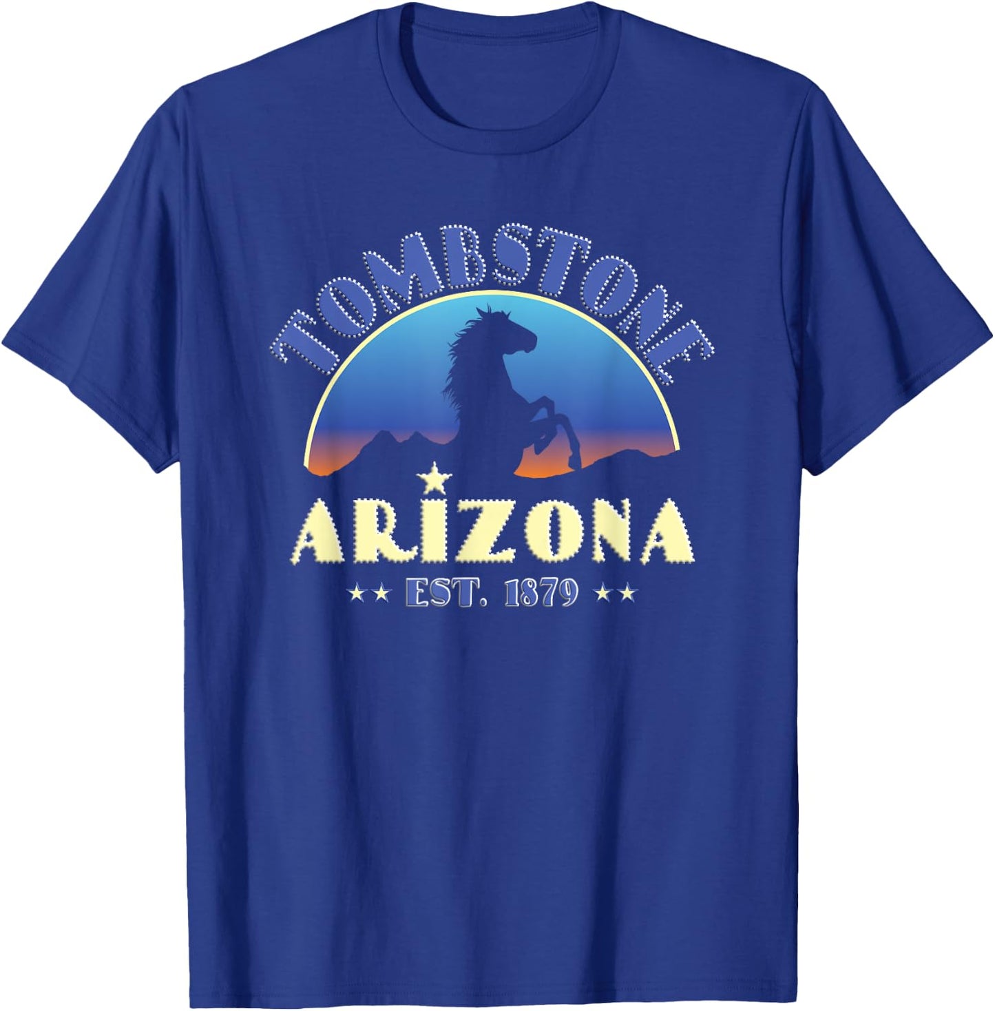 Tombstone, Arizona AZ Wild Horse T-Shirt - T-Shirt | Royal
