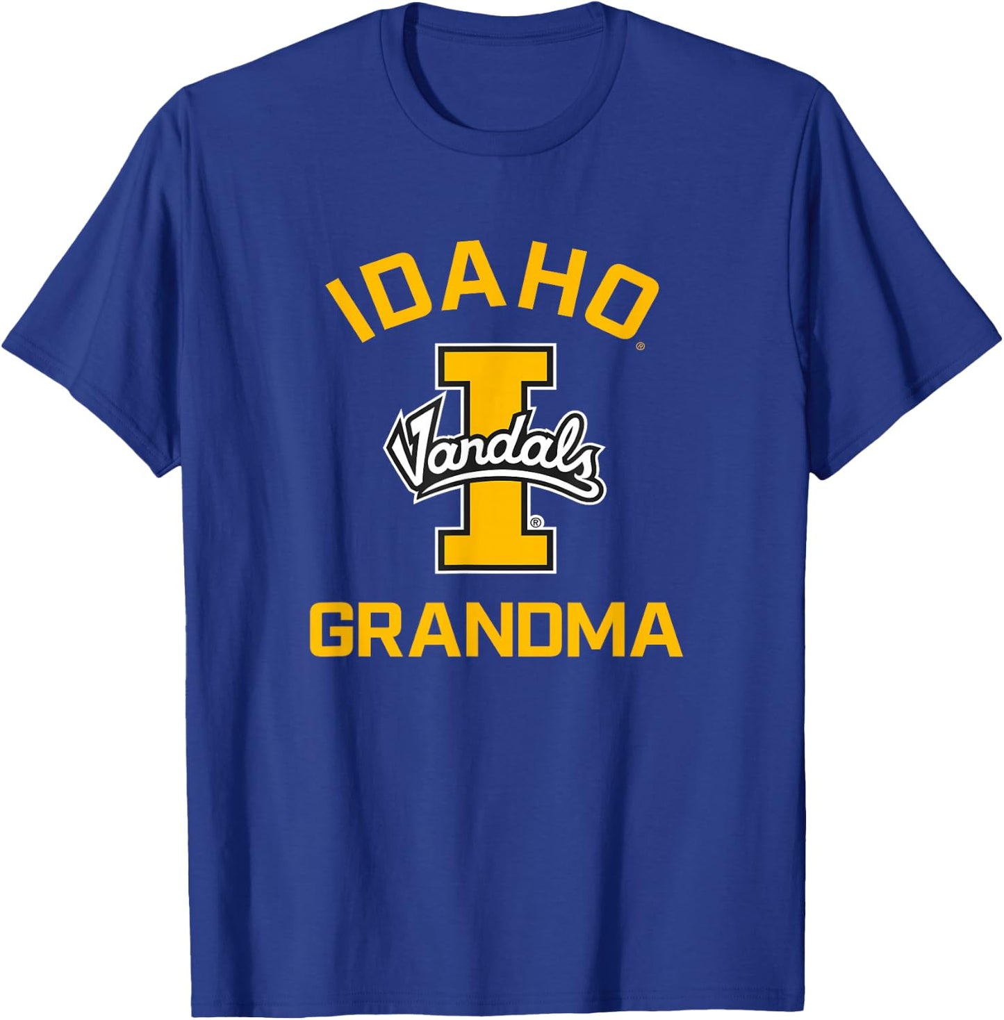 University of Idaho Vandals Arched Grandma T-Shirt - T-Shirt | Royal
