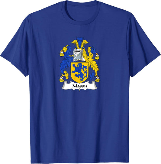 Mason Coat of Arms - Family Crest T-Shirt - T-Shirt | Royal