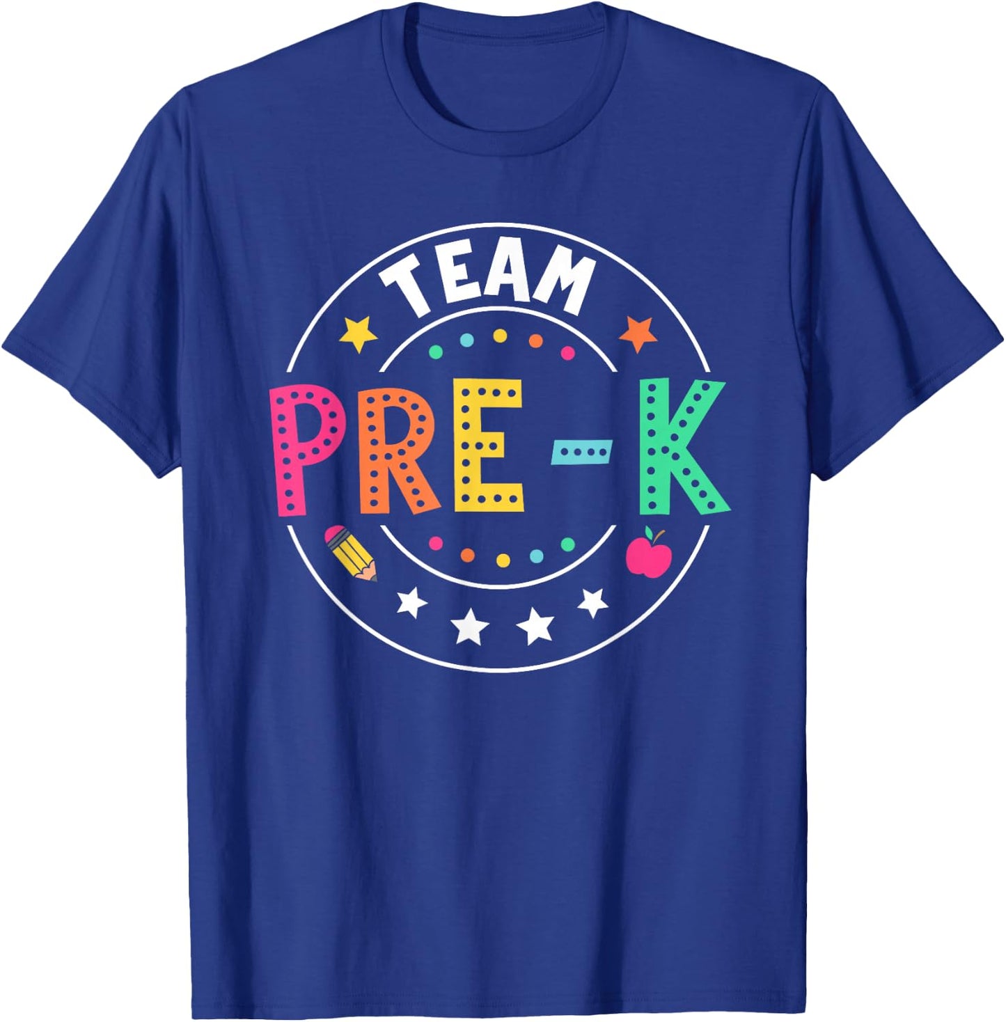 Team Pre-K Teacher Kids Back To School Pre-K Squad First Day T-Shirt - T-Shirt | Royal