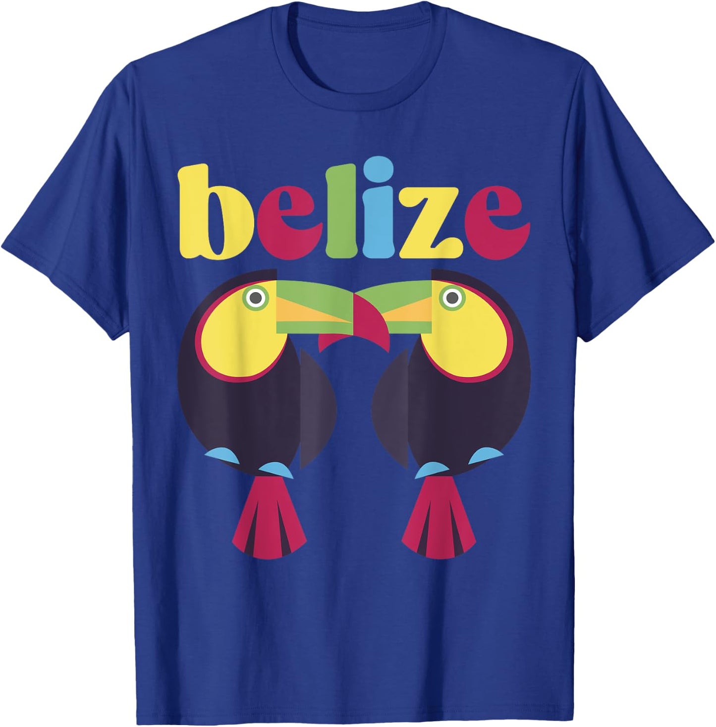 Belize Souvenir Toucan Tropical Birds T-Shirt - T-Shirt | Royal