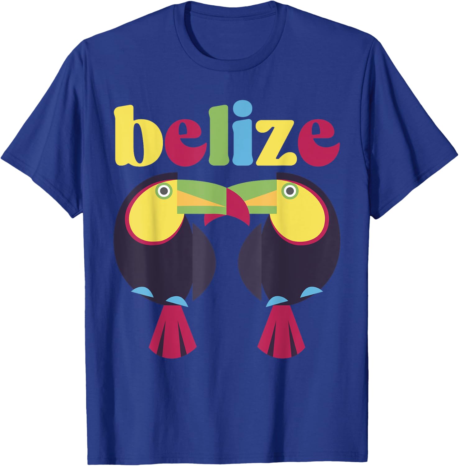 Belize Souvenir Toucan Tropical Birds T-Shirt - T-Shirt | Royal