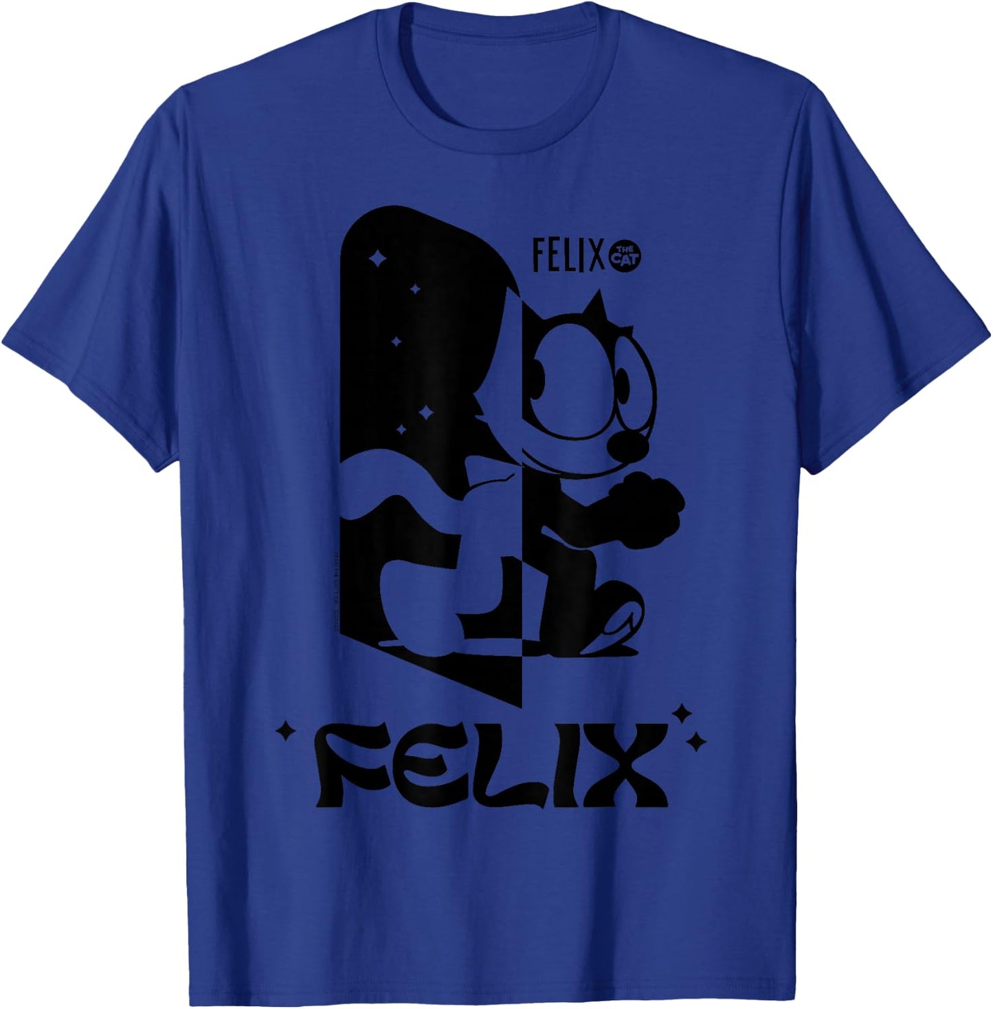Felix The Cat Night and Day T-Shirt - T-Shirt | Royal