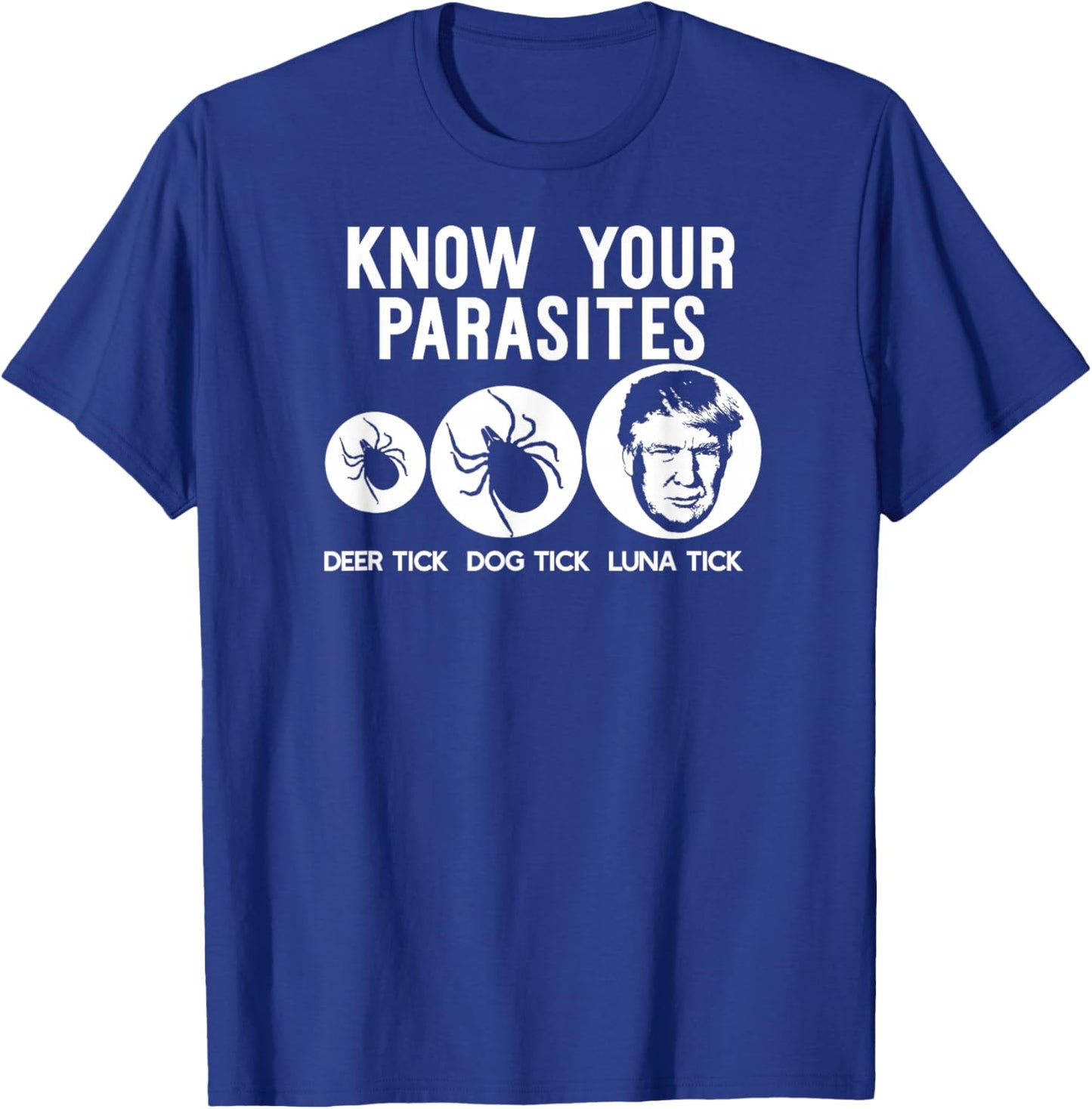 Know Your PARASITES Anti-Trump Resist T Shirt Funny Gift T-Shirt - T-Shirt | Royal