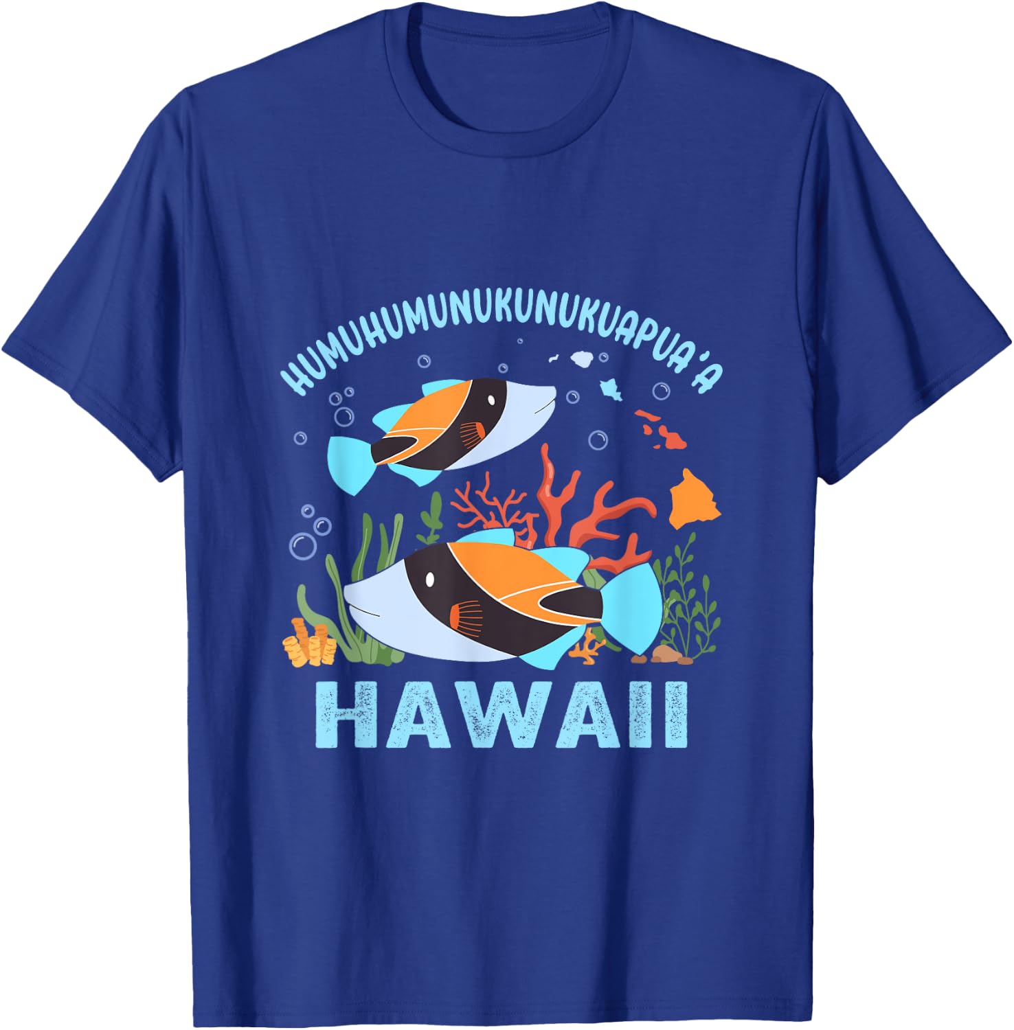 Humuhumunukunukuapua'a Hawaii Triggerfish Coral Reefs T-Shirt - T-Shirt | Royal