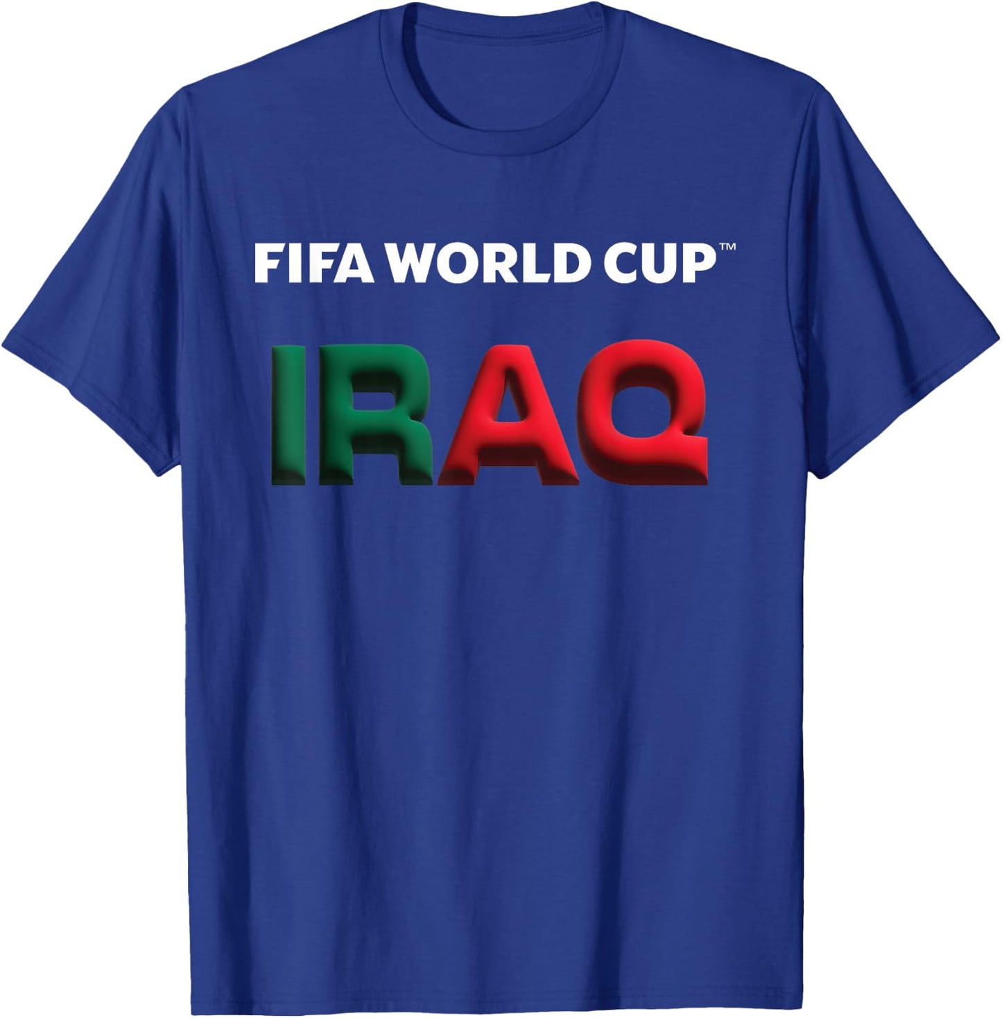 FIFA World CUP26 Iraq Bubble Color T-Shirt - T-Shirt | Royal