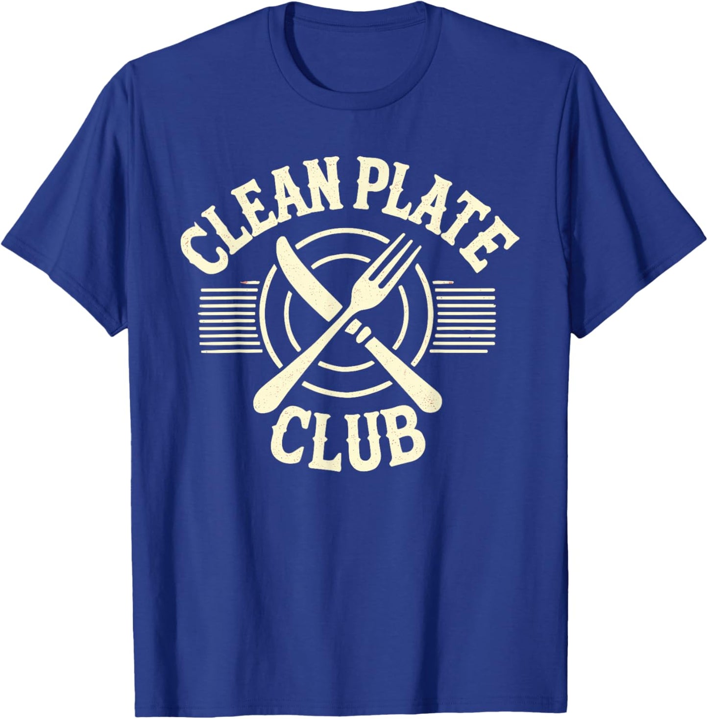 Clean Plate Club Thanksgiving Shirt Funny Thanksgiving Humor T-Shirt - T-Shirt | Royal