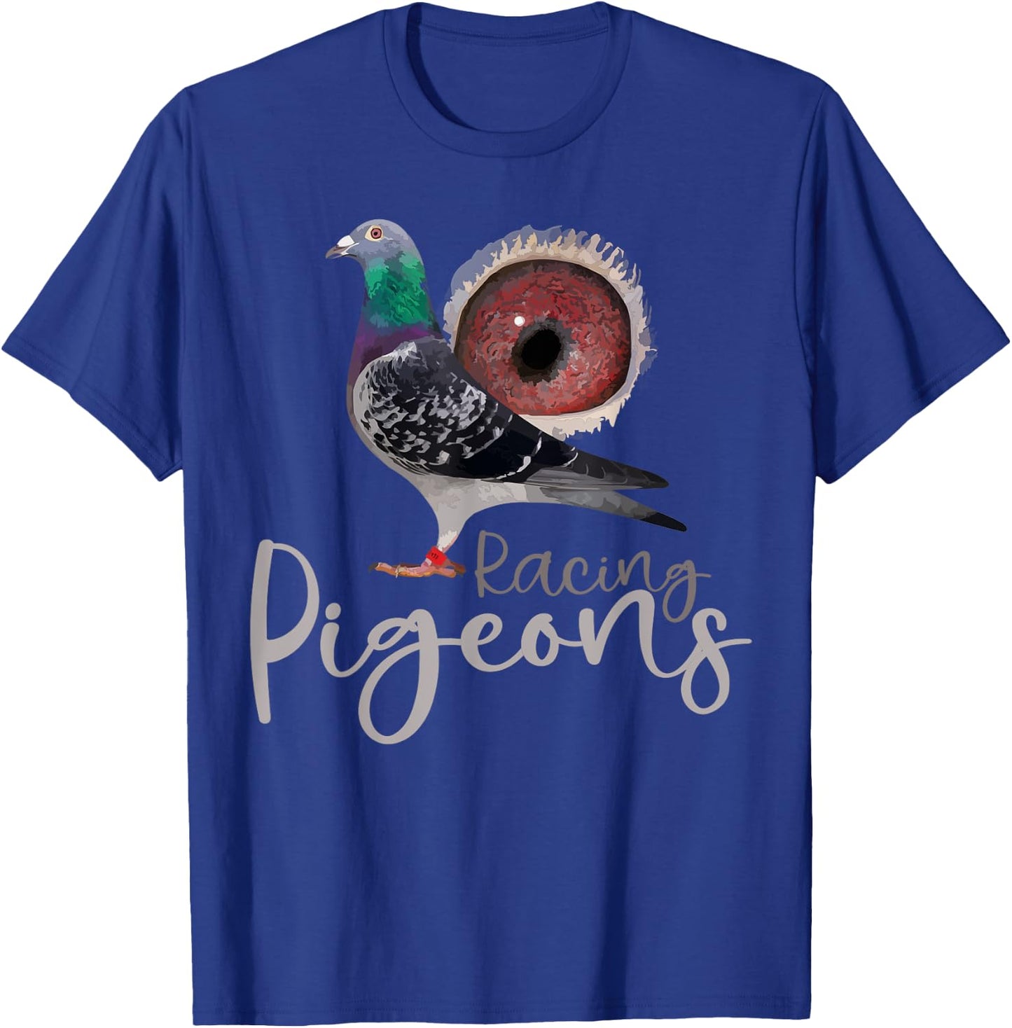 Funny Racing Pigeons of the World or Pigeons Racing , Small, Black T-Shirt - T-Shirt | Royal