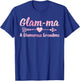 Glam-ma: Grandma Design For Glamorous Granny T-Shirt - T-Shirt | Royal