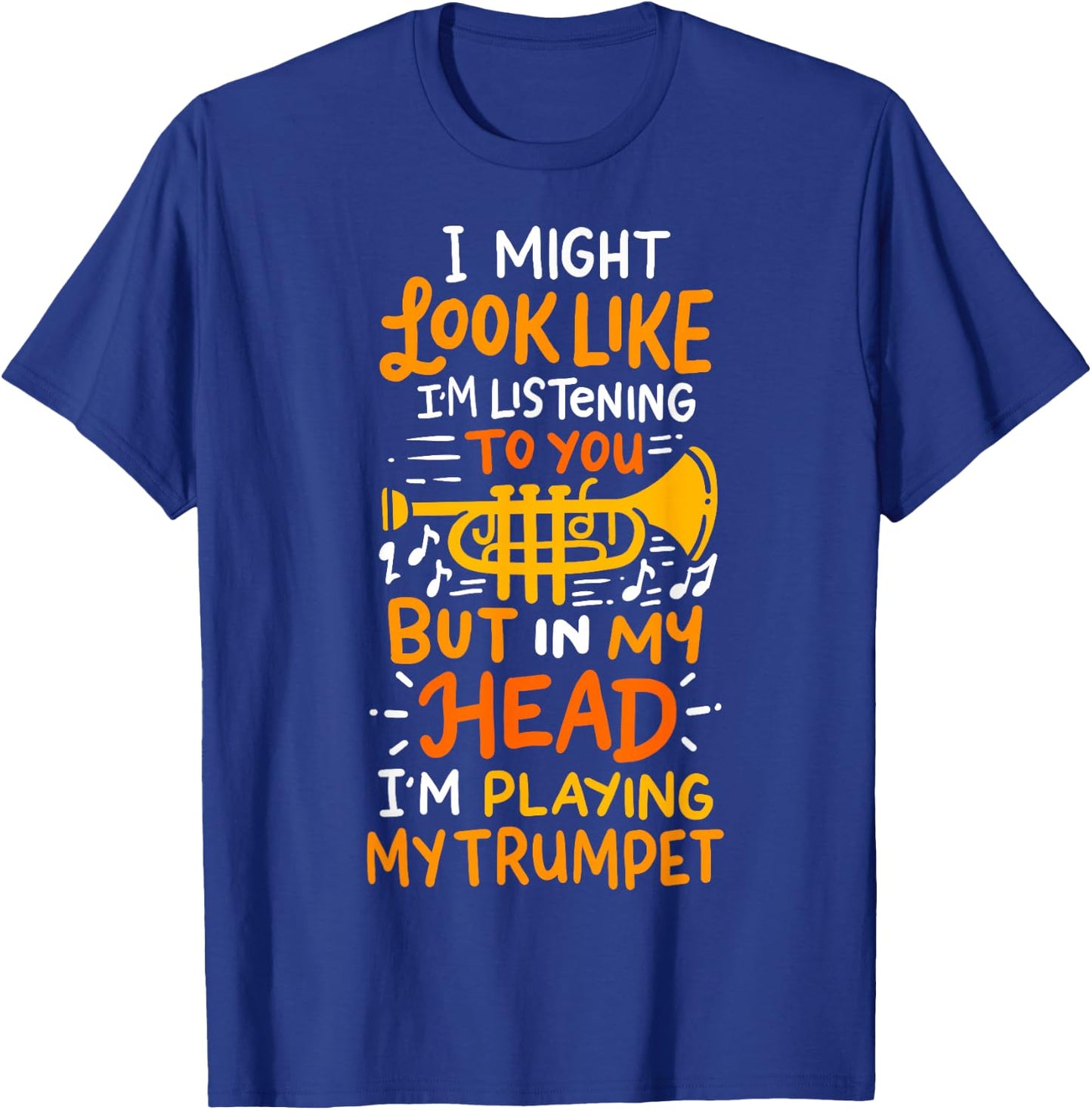 Musicians Birthday And Shop Trumpet Player T-Shirt - T-Shirt | Royal