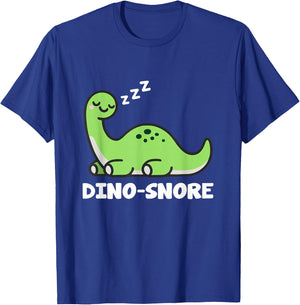 Dino Snore Adult Dinosaur T-Shirt - T-Shirt | Royal