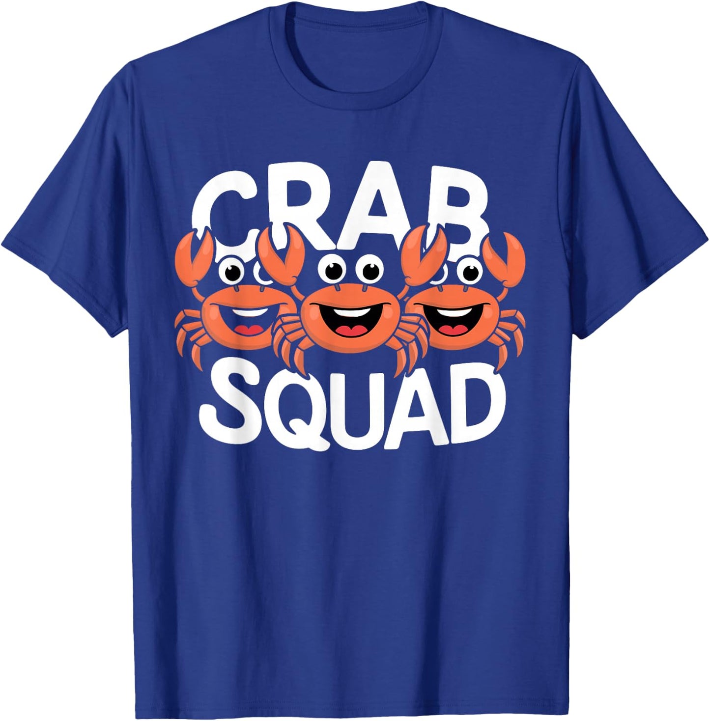 Crab Squad Ocean Beach Summer Party Sea Crustacean Seafood T-Shirt - T-Shirt | Royal