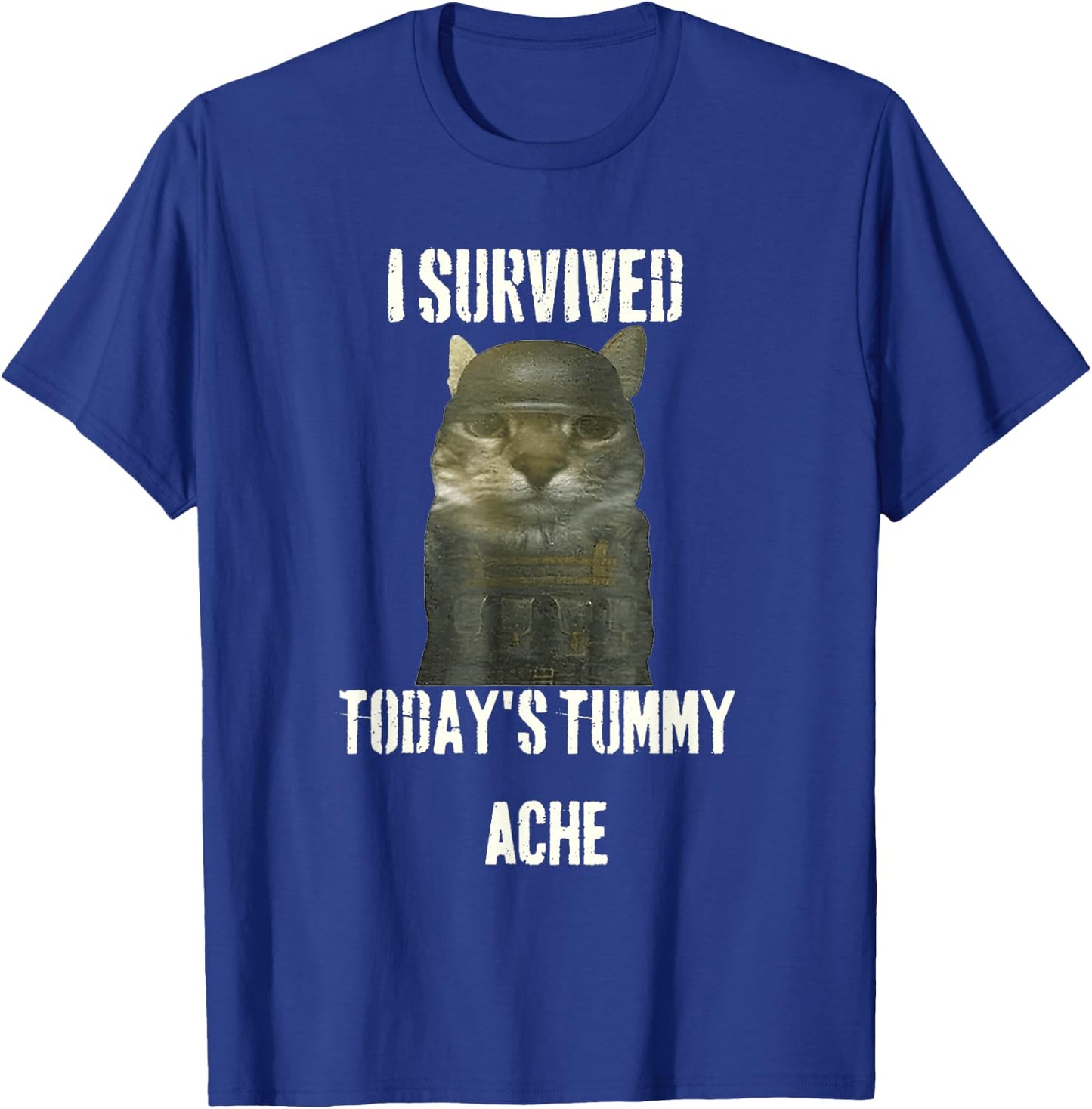 I Survived Today's Tummy Ache T-Shirt - T-Shirt | Royal