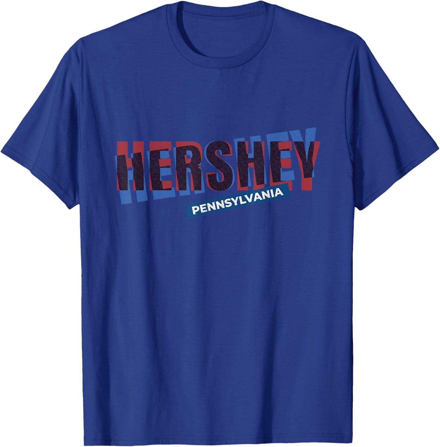 Hershey Pennsylvania Home Retro Vintage Typography T-Shirt - T-Shirt | Royal