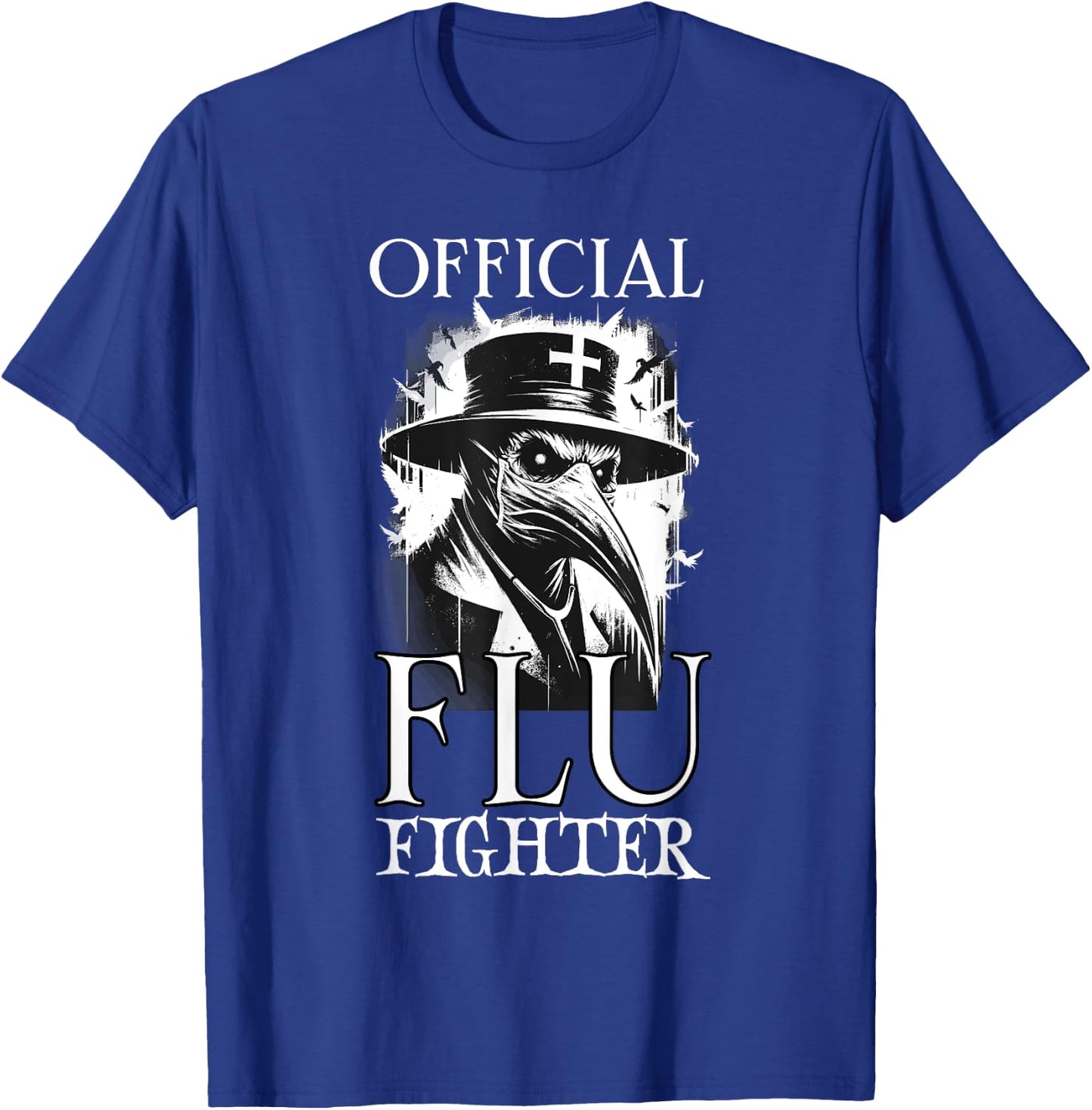 Spooky Halloween Horror Plague Doctor Pandemic T-Shirt - T-Shirt | Royal