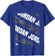Diagonal Jordan Pattern Design Gift Grey Camouflage Print T-Shirt - T-Shirt | Royal