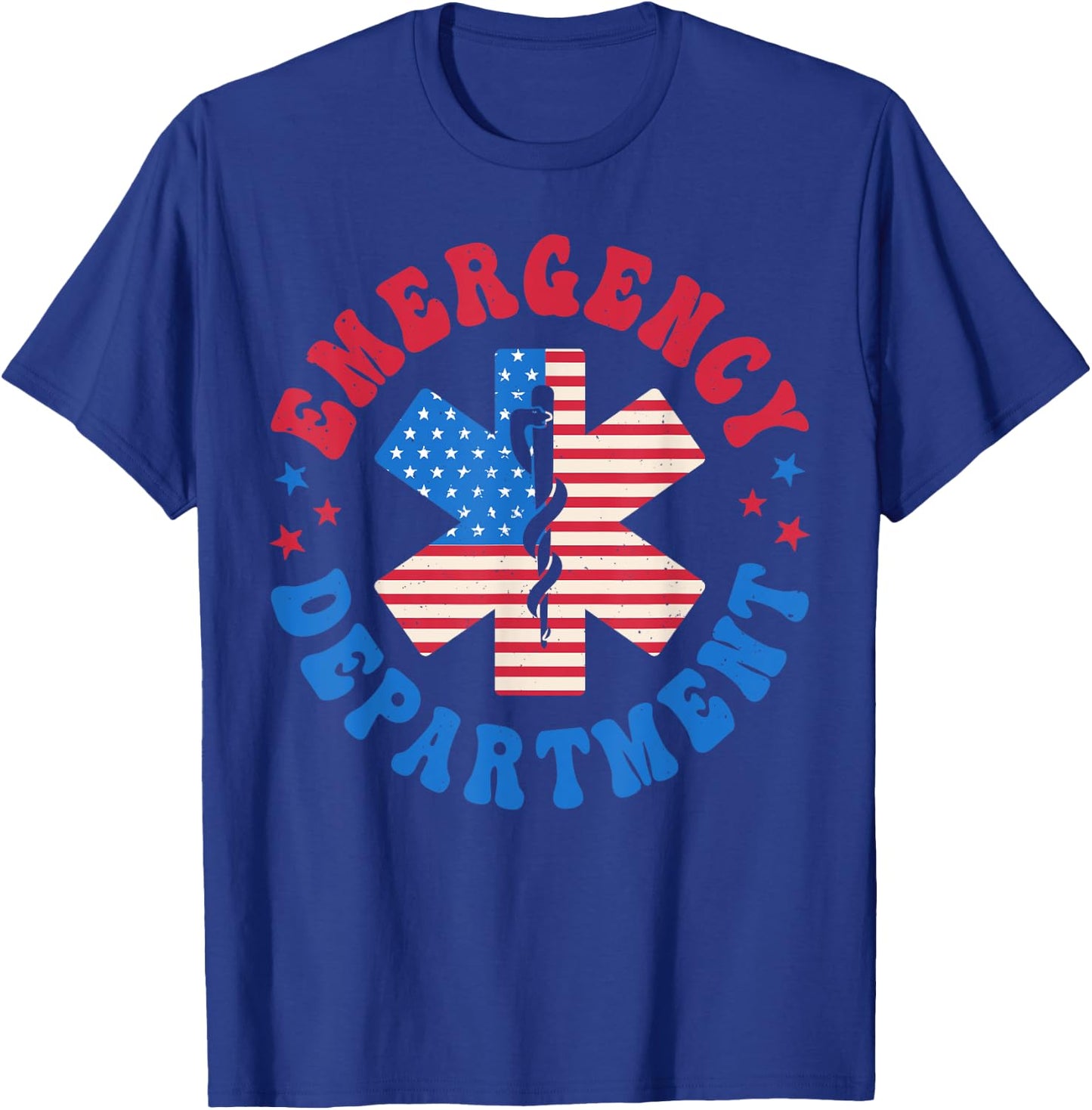 Emergency Department 4th of July Emergency Room Er Nurse T-Shirt - T-Shirt | Royal