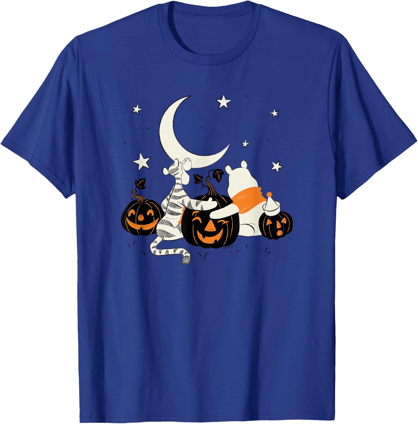 Winnie The Pooh - Halloween Tigger and Pooh Pumpkins T-Shirt - T-Shirt | Royal