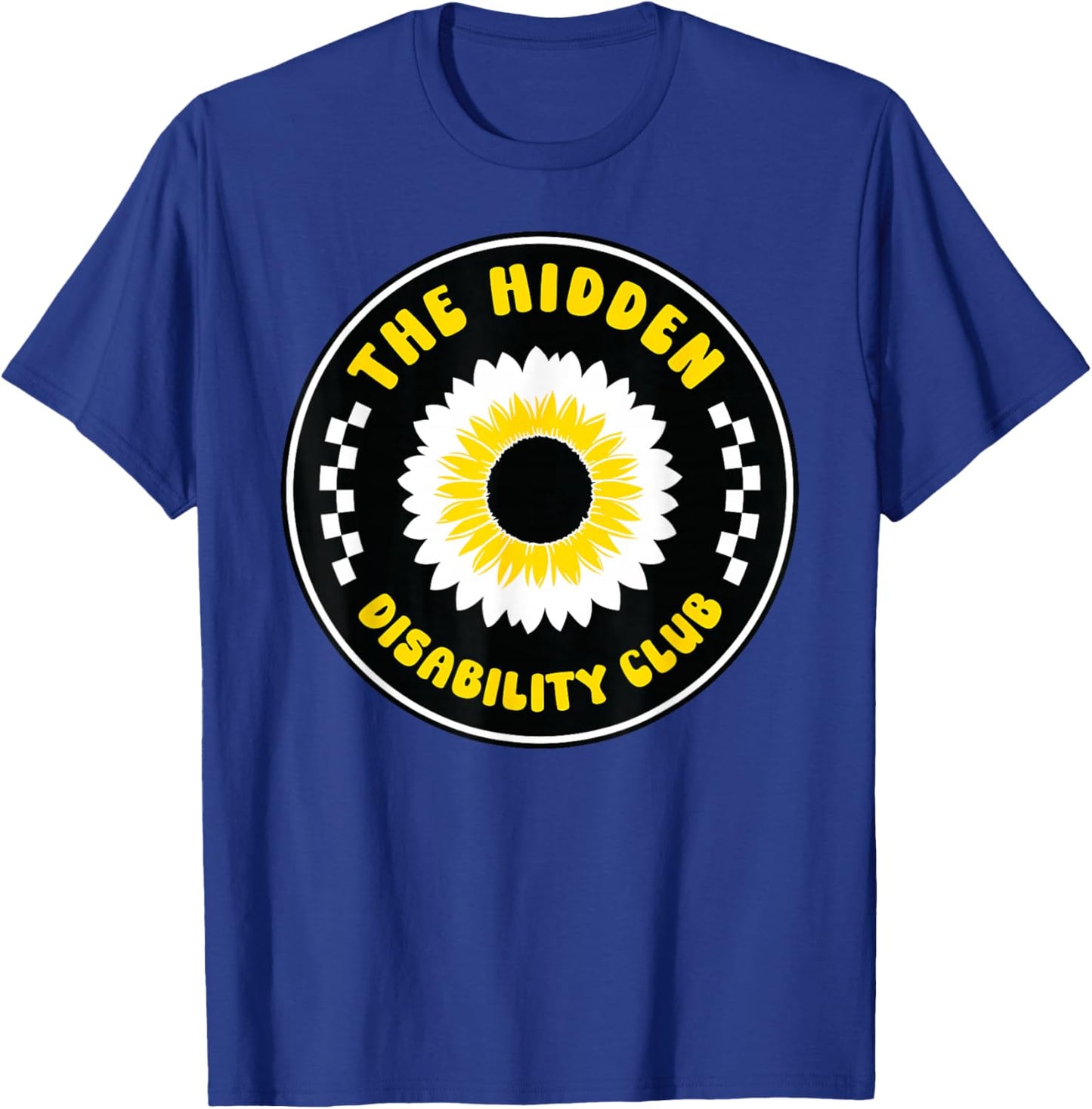 HIDDEN DISABILITY CLUB Sunflower Awareness T-Shirt - T-Shirt | Royal