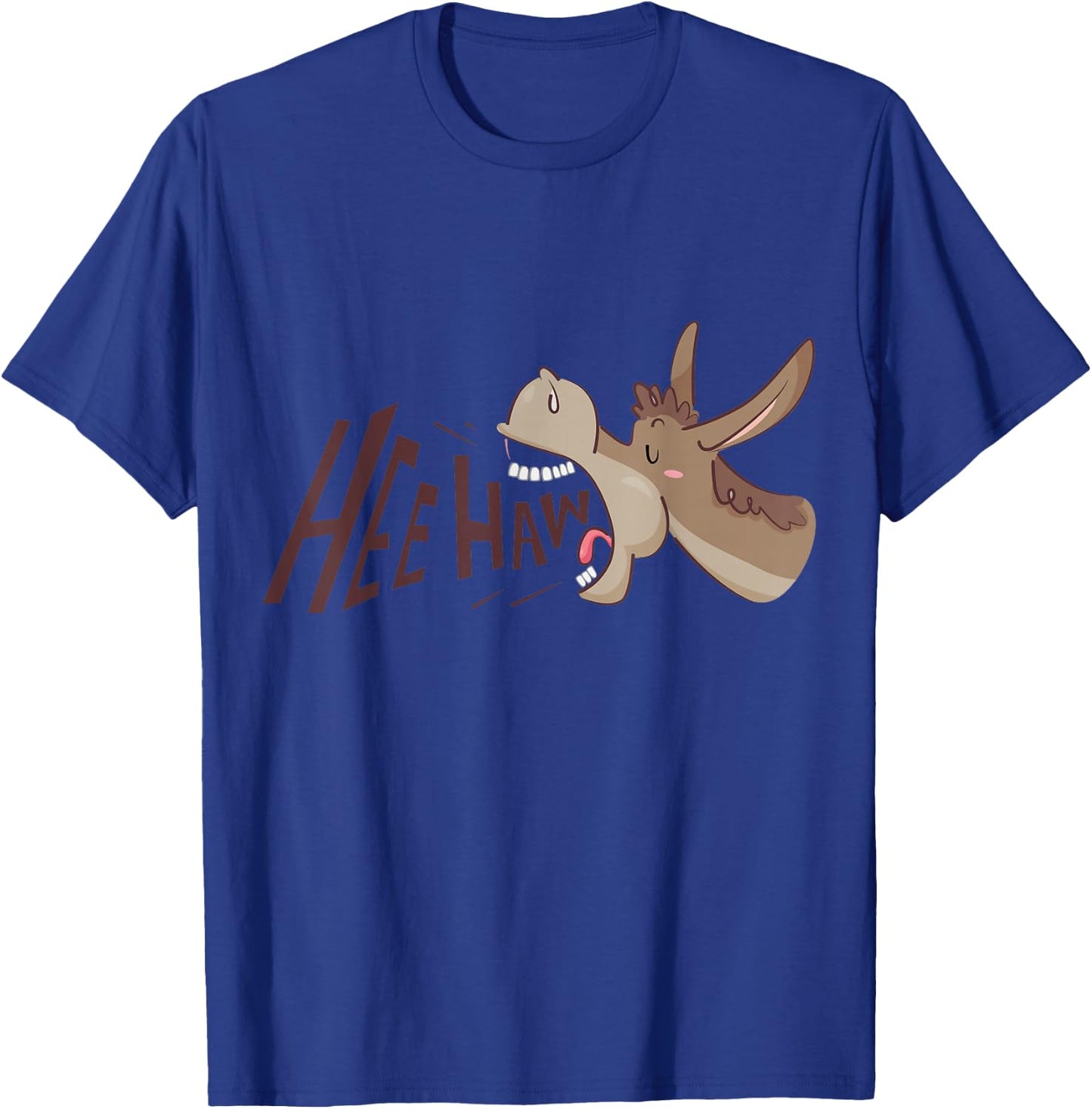 Hee Haw - Funny Donkey Laughs T-Shirt - T-Shirt | Royal