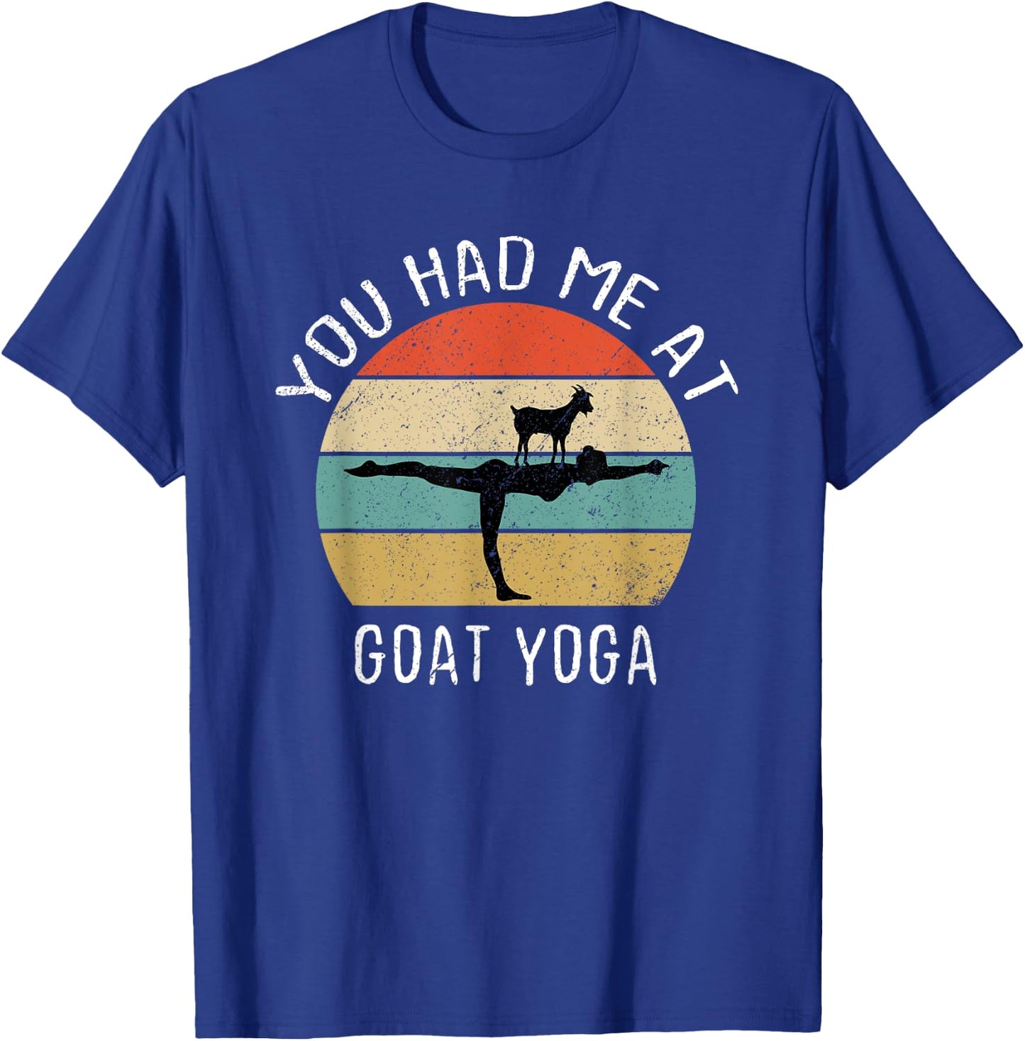 Goat Yoga Retro You Had Me At Baa Maste Goat Yoga Women T-Shirt - T-Shirt | Royal