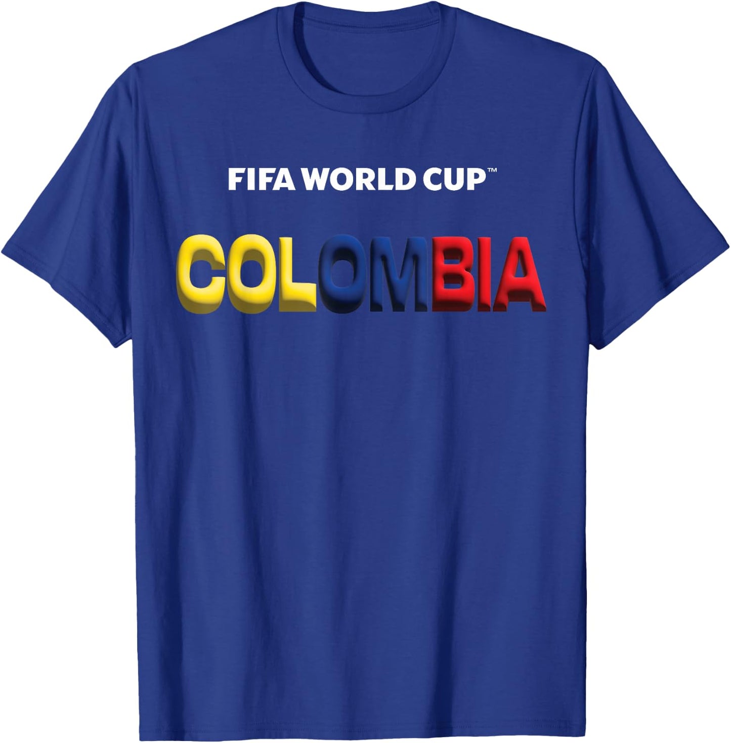 FIFA World CUP26 Colombia Bubble Color T-Shirt - T-Shirt | Royal