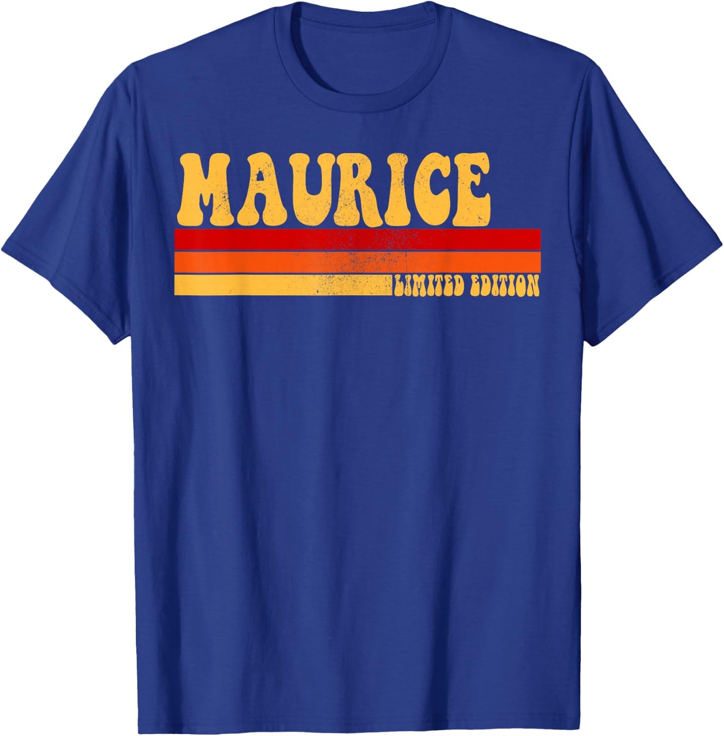 MAURICE Name Personalized Idea Men Retro Vintage MAURICE T-Shirt - T-Shirt | Royal