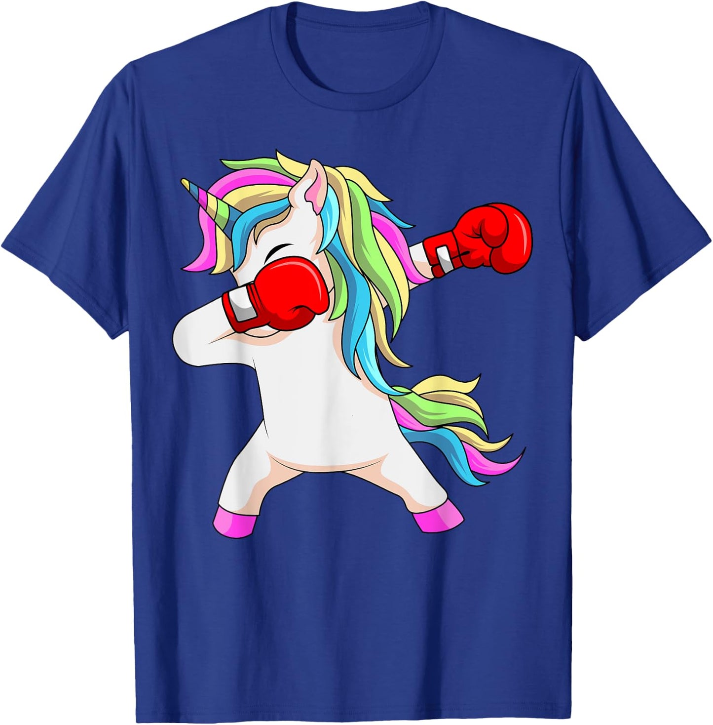 Boxing Unicorn Dabbing Boxer Coach Trainee Student T-Shirt - T-Shirt | Royal