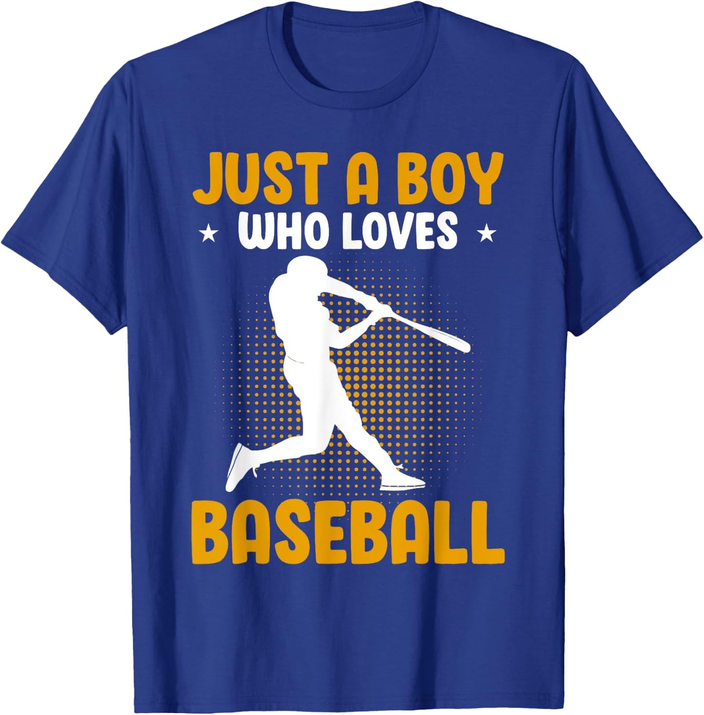 Just A Boy Who Loves Baseball T-Shirt - T-Shirt | Royal
